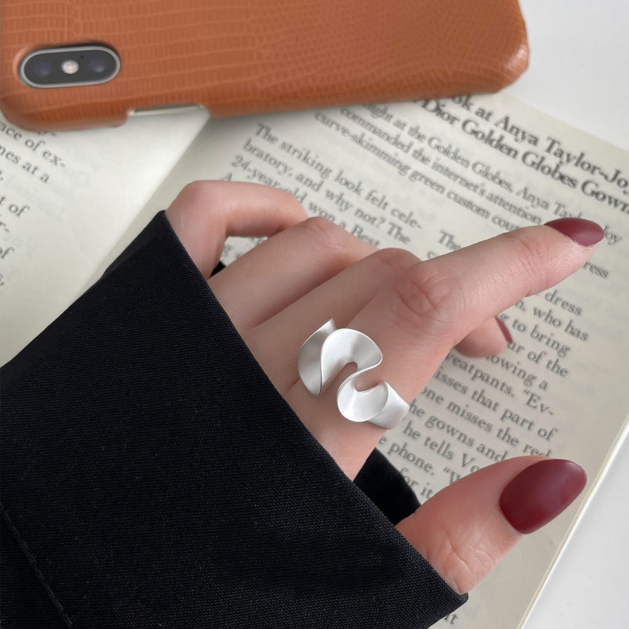 Wave s925 Sterling Silver Open Ring