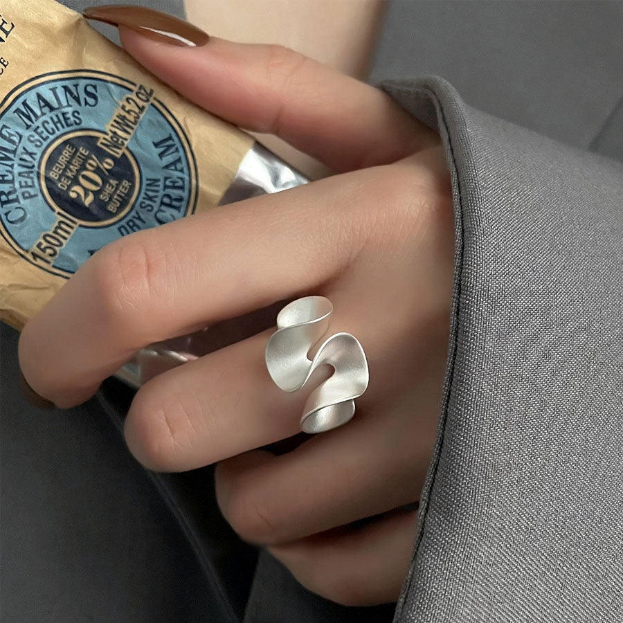 Wave s925 Sterling Silver Open Ring