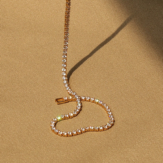 Zircon Necklace and Bracelet